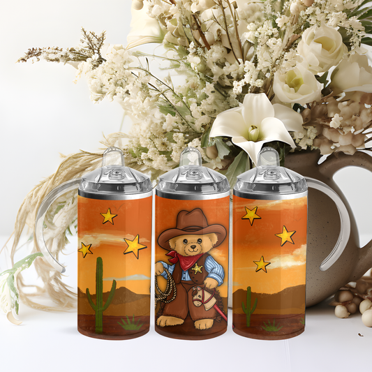 Cowboy Teddy, 12oz Tumbler