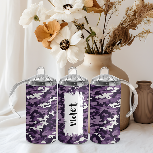 Purple Camouflage, 12oz Tumbler